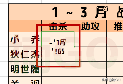 教你快速统计excel多工作表中的各项数据