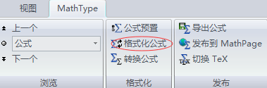 格式化公式
