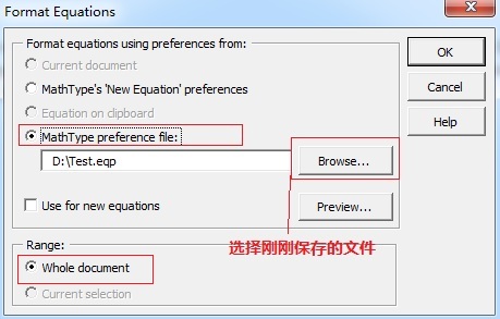 MathType Format Equation