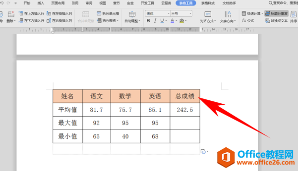 WPS word跨页表格每页都有标题