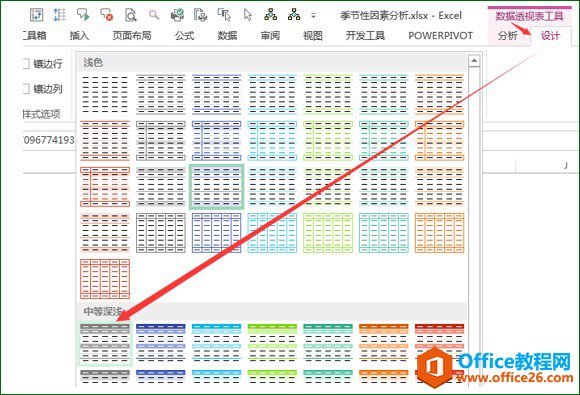 数据透视表工具