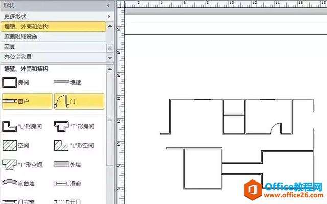 Visio | 用Visio快速绘制室内现场图