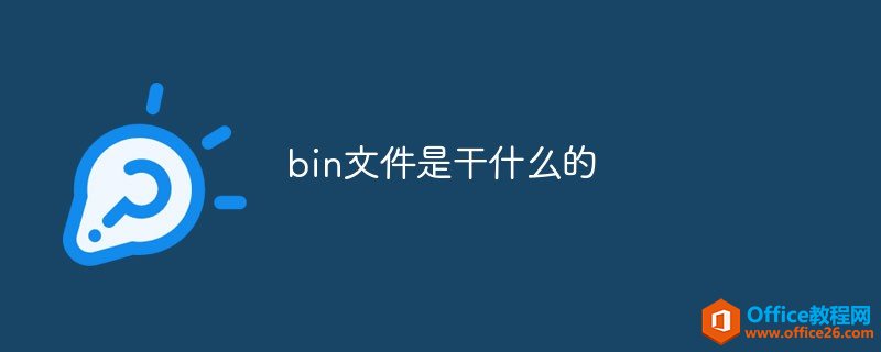 <b>bin文件是干什么的</b>