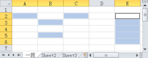 excel 输入数据和选择单元格的方法