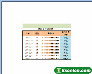 excel中插入分页符效果