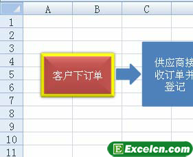 自动套用格式功能设置excel流程图样式