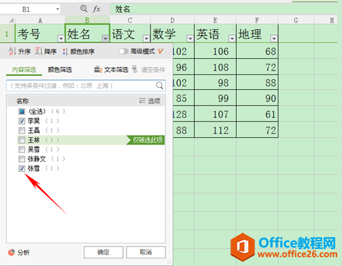 WPS表格如何运用筛选与高级筛选