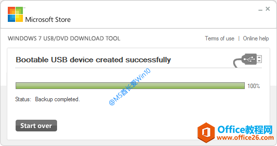Windows 7 USB/DVD download tool制作Win10安装U盘