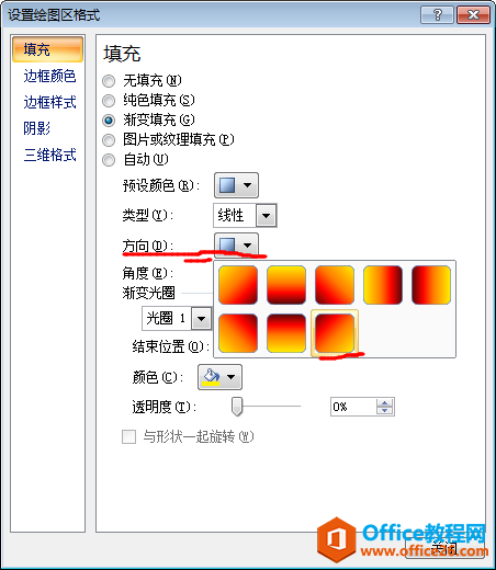 设置excel图表绘图区