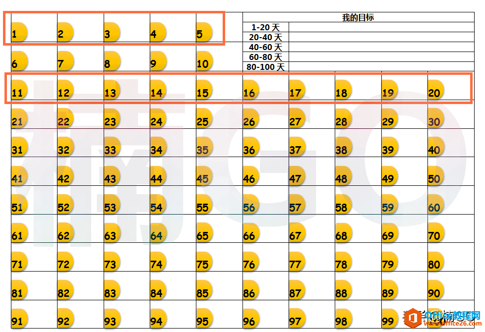 如何使用WPS制作“百日计划表”？快来学吧~