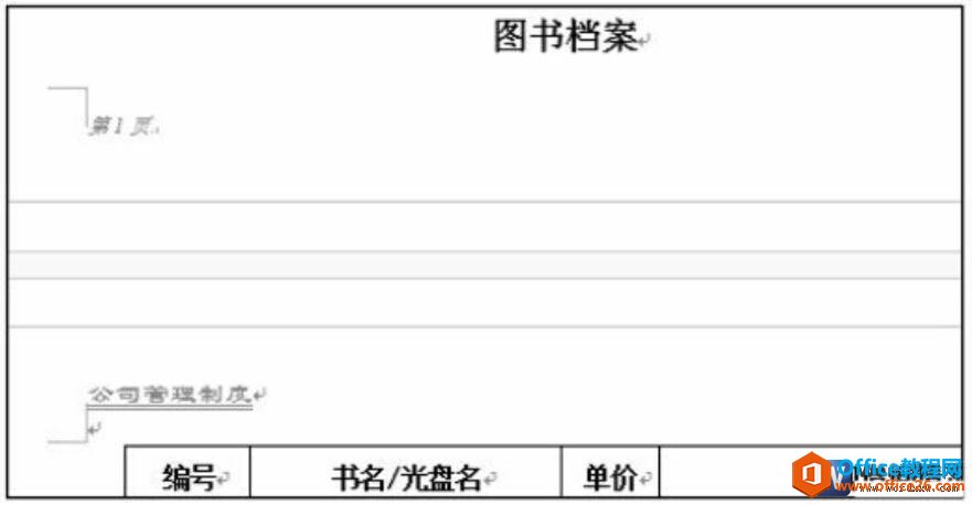 自定义页眉页脚的效果