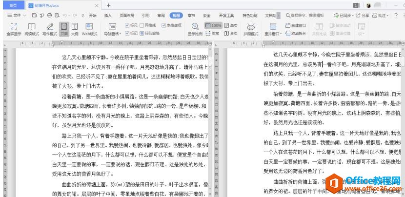 文档技巧—Word文档怎么分屏显示