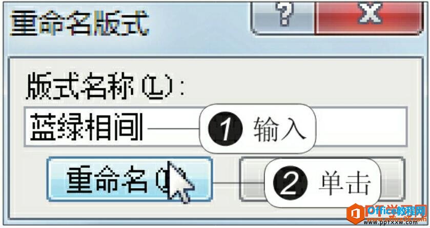 ppt重命名版式名称
