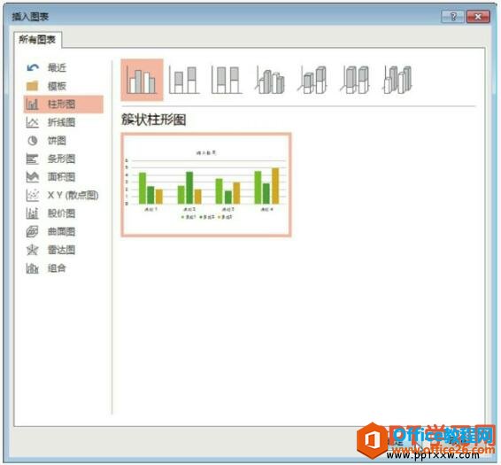 选择ppt图表类型