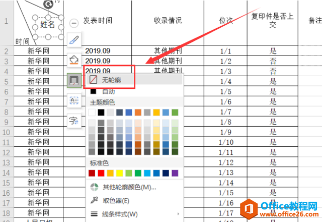 表格技巧—如何在Excel表格中制作三栏表头