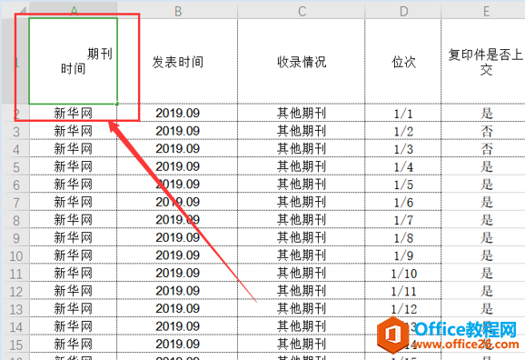 表格技巧—如何在Excel表格中制作三栏表头