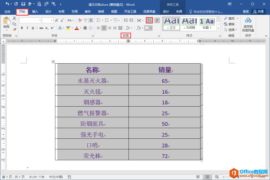 Word办公技巧：文档表格数据降序排序技巧