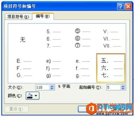 ppt2007项目符号和编号的自定义方法