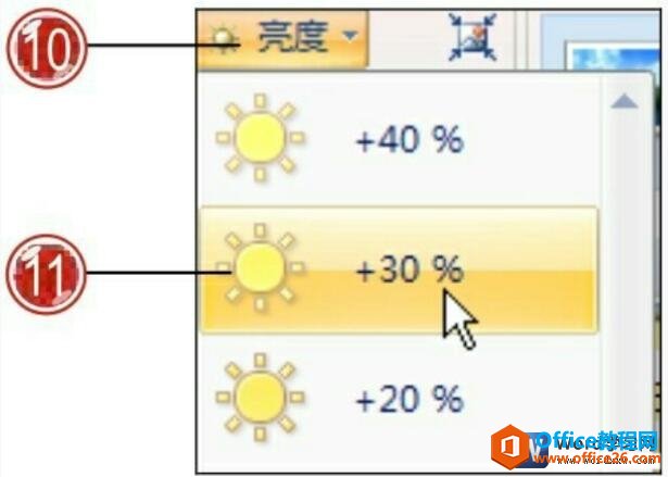 调整剪贴画的亮度