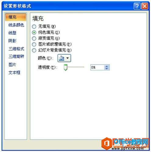 ppt2007设置形状的格式