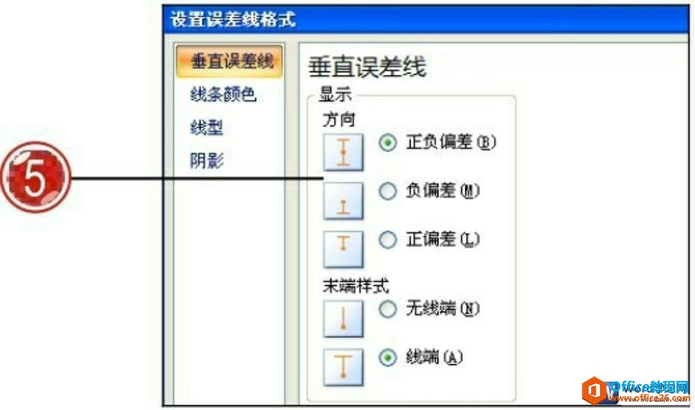 word2007图表垂直误差线