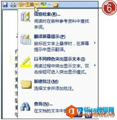 word2007工具选项