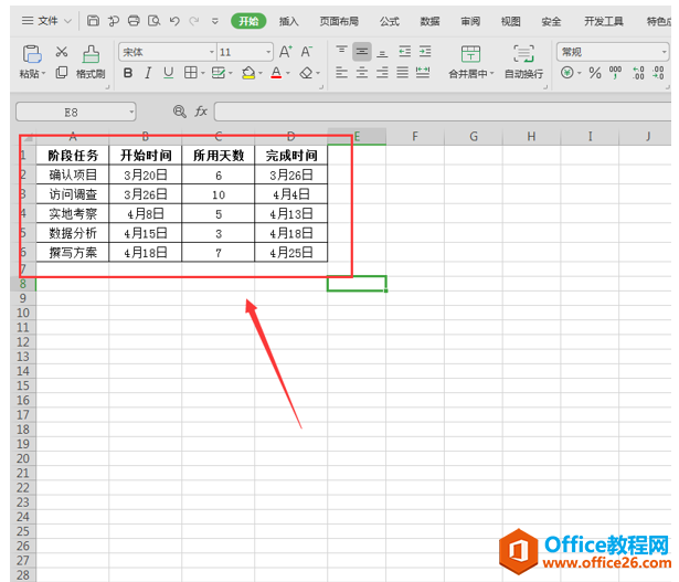 表格技巧—如何用Excel制作甘特图