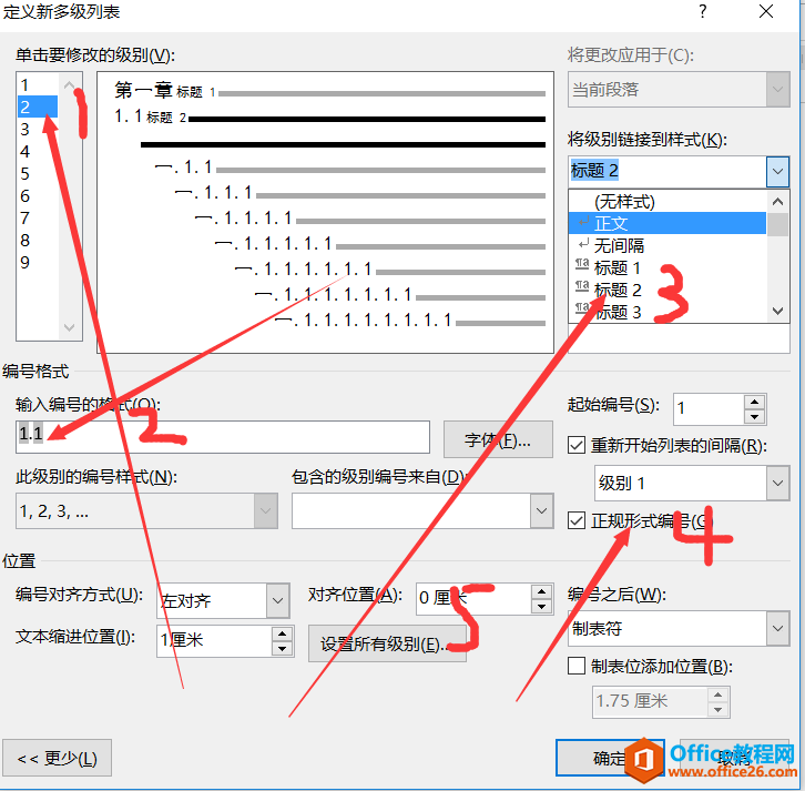 word 多级列表与样式结合完成目录效果 实例教程-读书屋