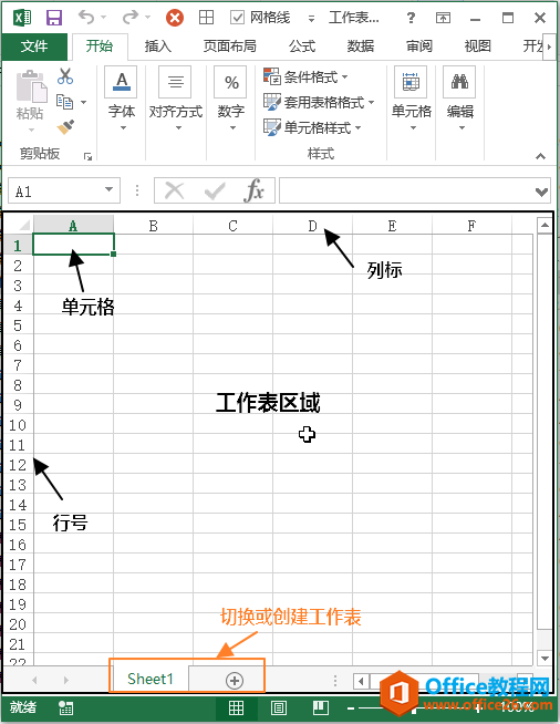 Excel 工作表区域