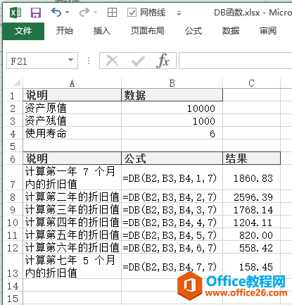 Excel 中使用函数进行计算