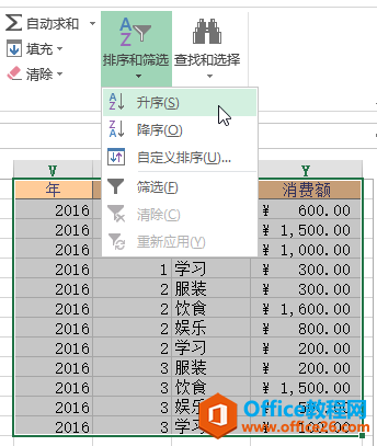 Excel 中排序和筛选数据