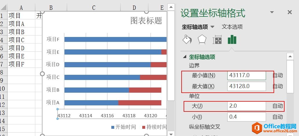 excel 甘特图 静态的制作实例教程和技巧4