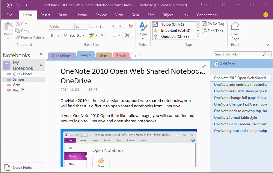 如何用键字搜索出 OneNote 页面，并移动这些页面到另外一个分区里