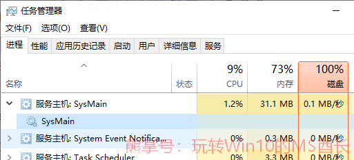 Win10磁盘占用率100%的原因及解决方法