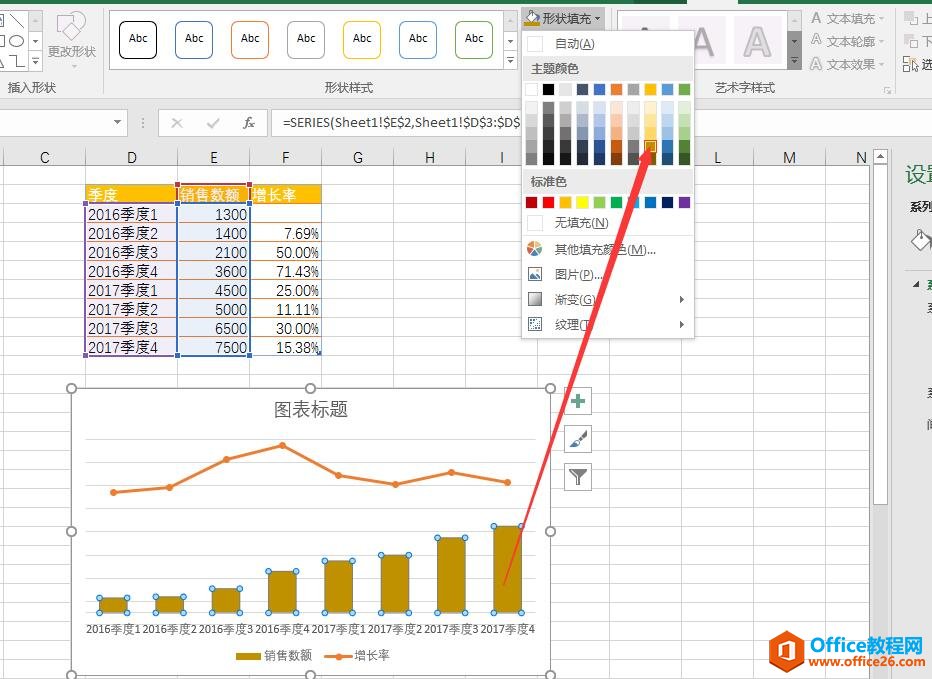 excel 图表的美化操作实例教程