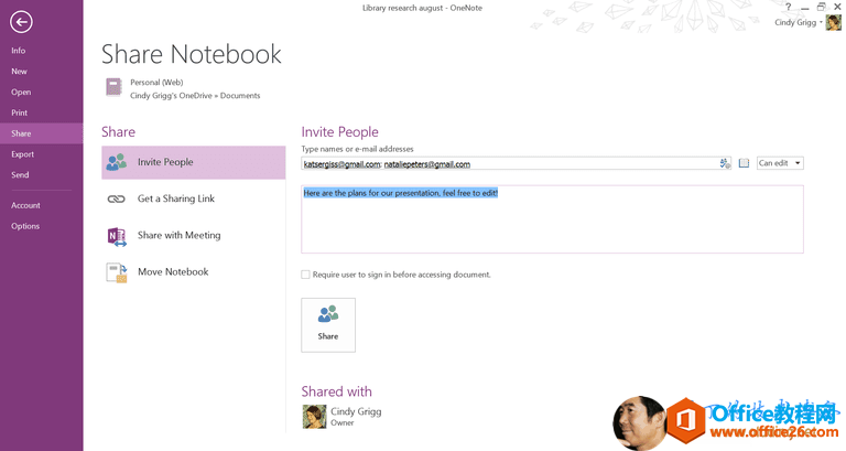 电子邮件的OneNote，Links.PNG