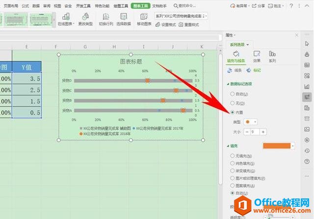 Excel 表格技巧—如何制作业绩完成率滑珠图