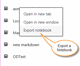 右键菜单里的“导出笔记本”菜单项