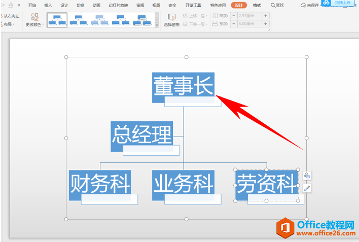 如何利用PPT制作组织架构图