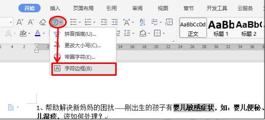 WPS文字技巧—如何为文字添加特殊的标示