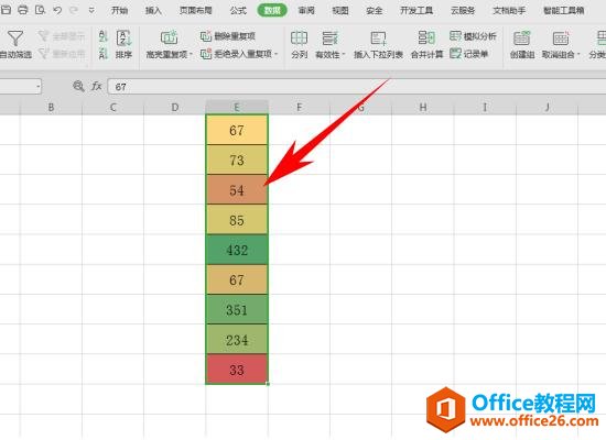 WPS表格办公—制作彩虹数据表