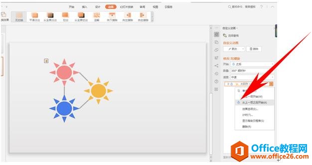 PPT演示技巧—制作动态太阳花