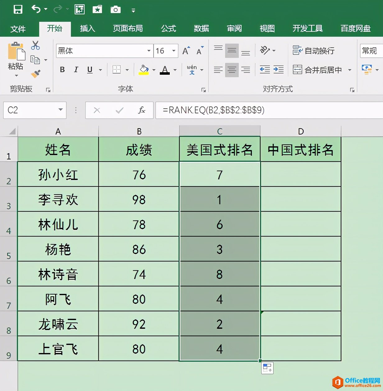 Excel办公技巧：美国式排名？中国式排名？怎么排都不怕