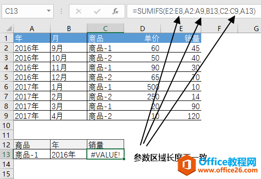 Excel 公式 #VALUE! 错误 解决方法