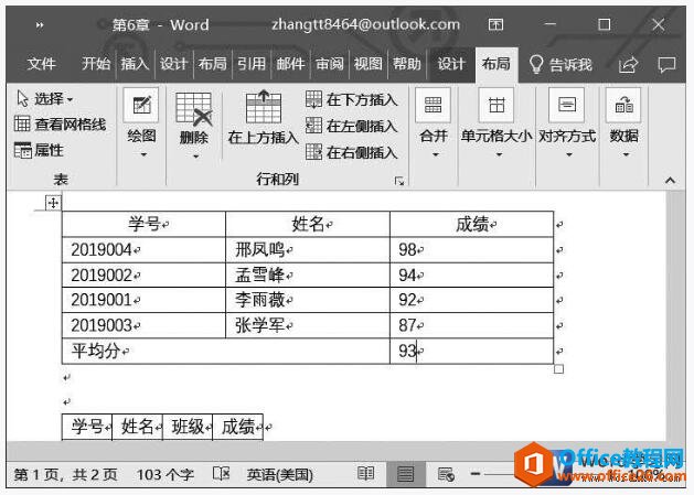 word表格数据计算结果