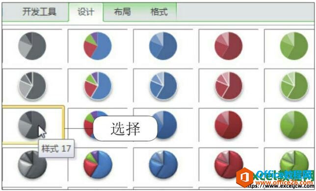 选择excel图表样式