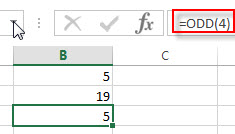 Excel ODD 函数介绍及实例