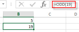 Excel ODD 函数介绍及实例