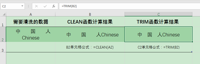 Excel办公技巧：如何运用CLEAN函数和TRIM函数进行数据清洗？