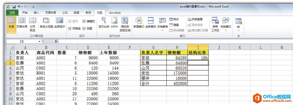 SUMIF函数：不能只导出实数一览表